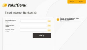 vakif bankasi internet bankaciligi islemleri