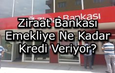 Ziraat Bankası Emekliye Ne Kadar Kredi Veriyor?